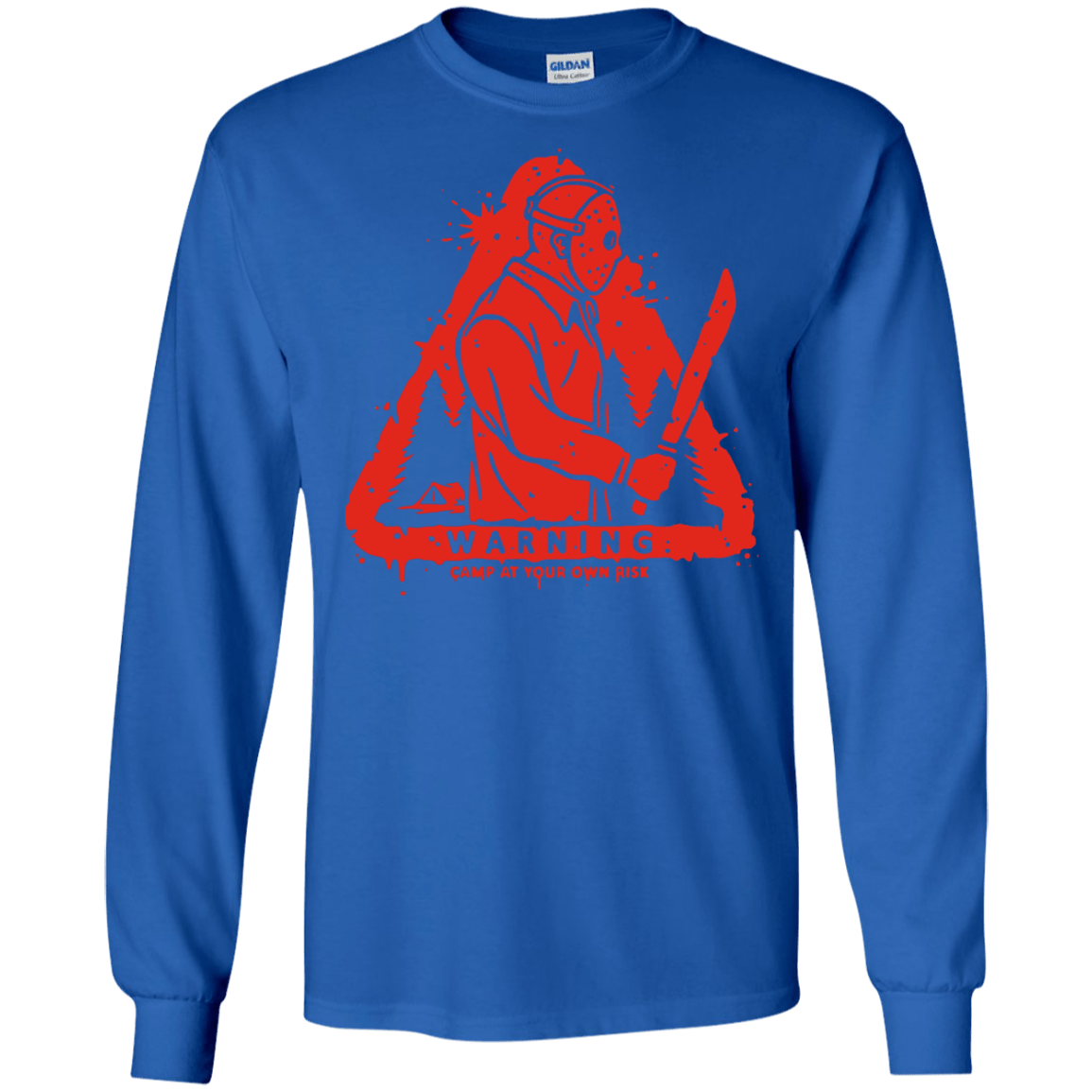 T-Shirts Royal / S Camp at Your Own Risk Men's Long Sleeve T-Shirt