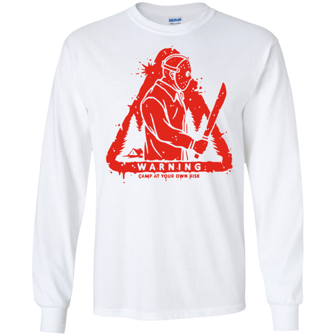 T-Shirts White / S Camp at Your Own Risk Men's Long Sleeve T-Shirt