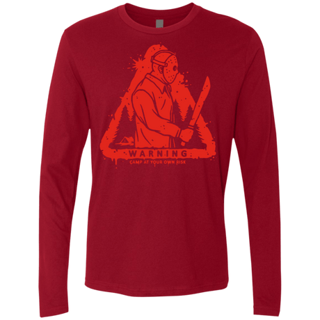 T-Shirts Cardinal / S Camp at Your Own Risk Men's Premium Long Sleeve