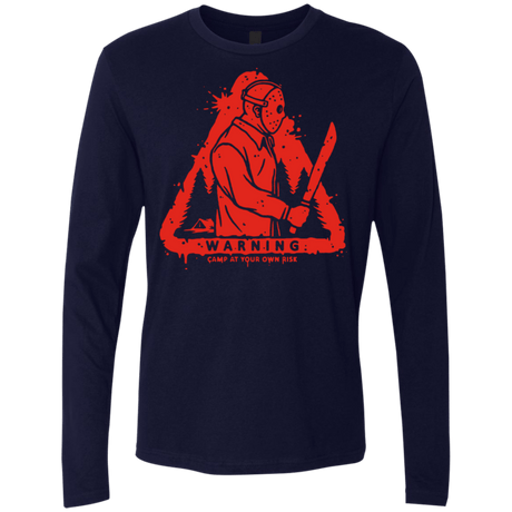 T-Shirts Midnight Navy / S Camp at Your Own Risk Men's Premium Long Sleeve