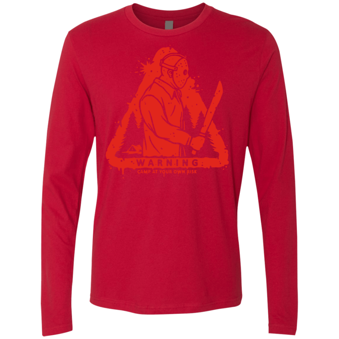 T-Shirts Red / S Camp at Your Own Risk Men's Premium Long Sleeve