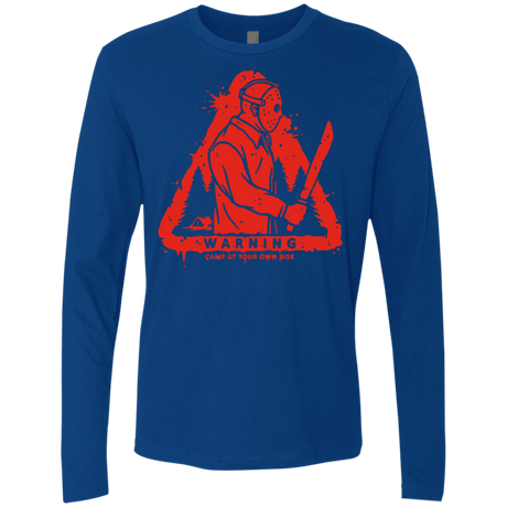 T-Shirts Royal / S Camp at Your Own Risk Men's Premium Long Sleeve
