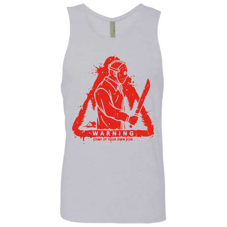 T-Shirts Heather Grey / S Camp at Your Own Risk Men's Premium Tank Top