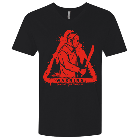 T-Shirts Black / X-Small Camp at Your Own Risk Men's Premium V-Neck
