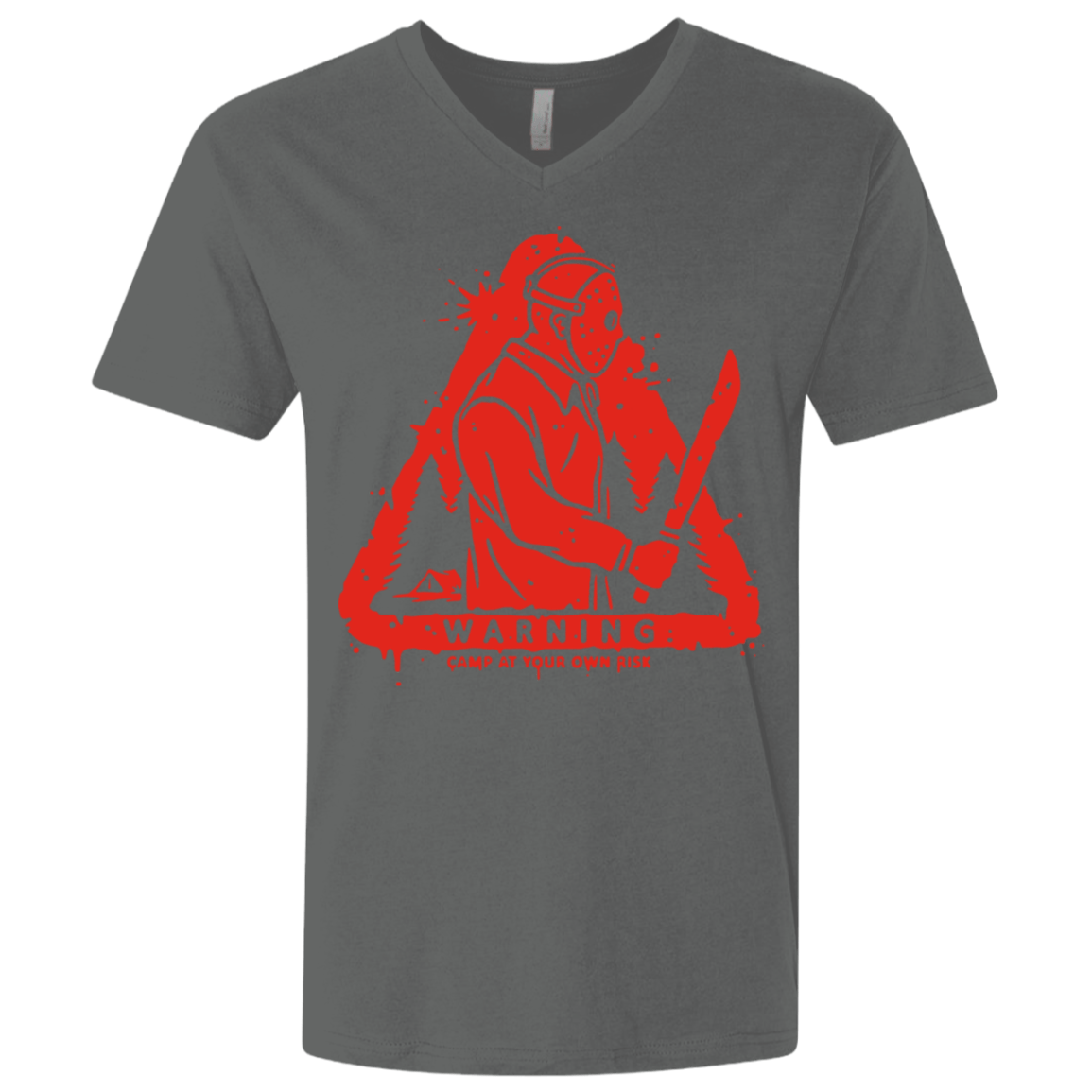 T-Shirts Heavy Metal / X-Small Camp at Your Own Risk Men's Premium V-Neck