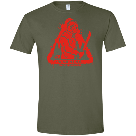 T-Shirts Military Green / S Camp at Your Own Risk Men's Semi-Fitted Softstyle