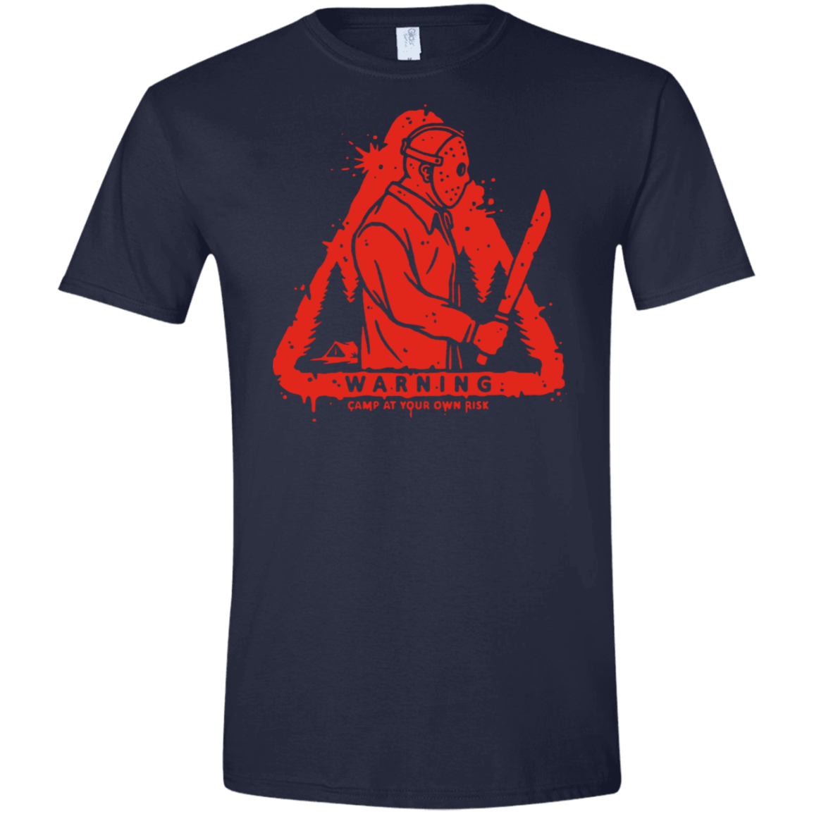T-Shirts Navy / X-Small Camp at Your Own Risk Men's Semi-Fitted Softstyle