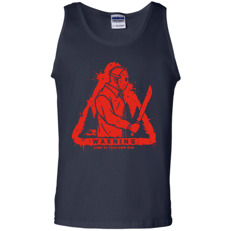 T-Shirts Navy / S Camp at Your Own Risk Men's Tank Top