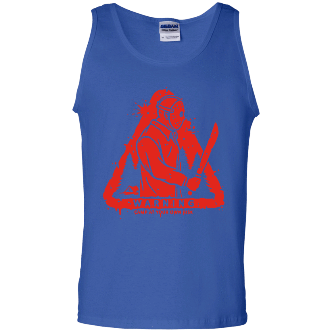 T-Shirts Royal / S Camp at Your Own Risk Men's Tank Top