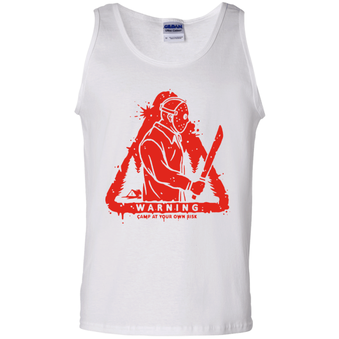 T-Shirts White / S Camp at Your Own Risk Men's Tank Top