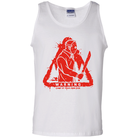 T-Shirts White / S Camp at Your Own Risk Men's Tank Top