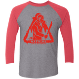 T-Shirts Premium Heather/Vintage Red / X-Small Camp at Your Own Risk Men's Triblend 3/4 Sleeve