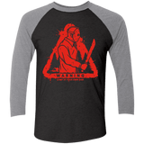 T-Shirts Vintage Black/Premium Heather / X-Small Camp at Your Own Risk Men's Triblend 3/4 Sleeve