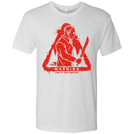 T-Shirts Heather White / S Camp at Your Own Risk Men's Triblend T-Shirt