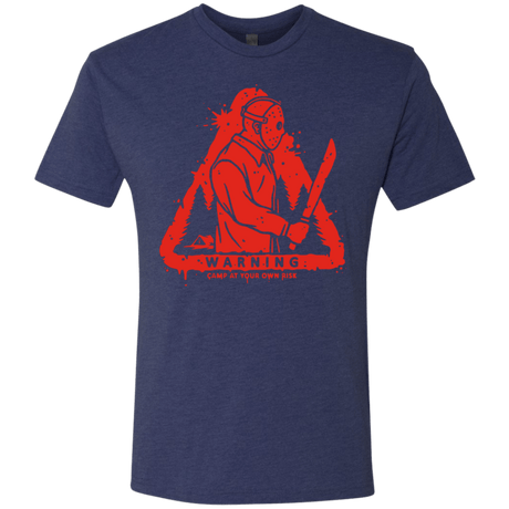 T-Shirts Vintage Navy / S Camp at Your Own Risk Men's Triblend T-Shirt