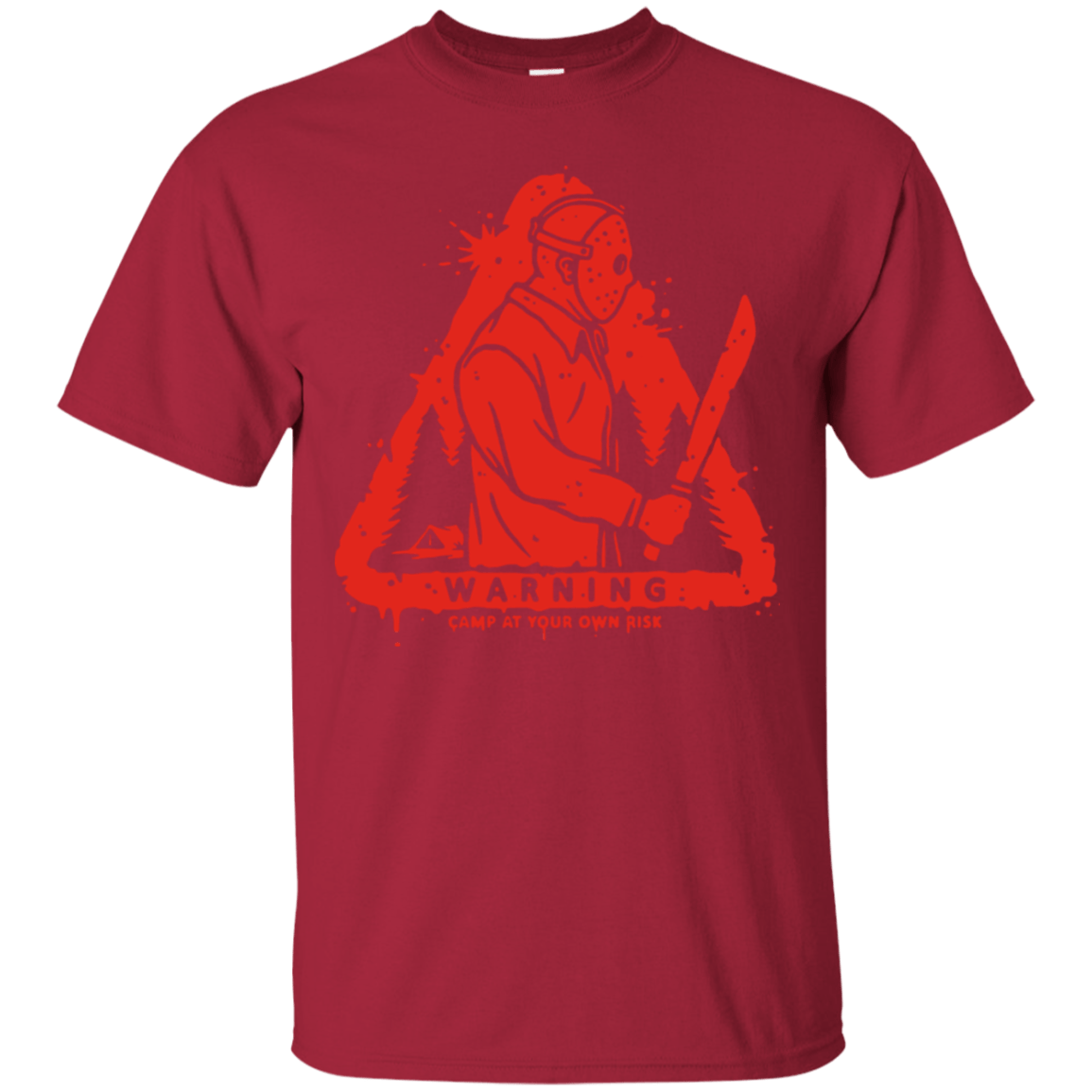 T-Shirts Cardinal / S Camp at Your Own Risk T-Shirt