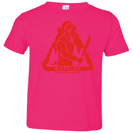 T-Shirts Hot Pink / 2T Camp at Your Own Risk Toddler Premium T-Shirt