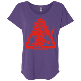 T-Shirts Purple Rush / X-Small Camp at Your Own Risk Triblend Dolman Sleeve