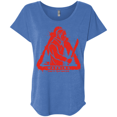 T-Shirts Vintage Royal / X-Small Camp at Your Own Risk Triblend Dolman Sleeve