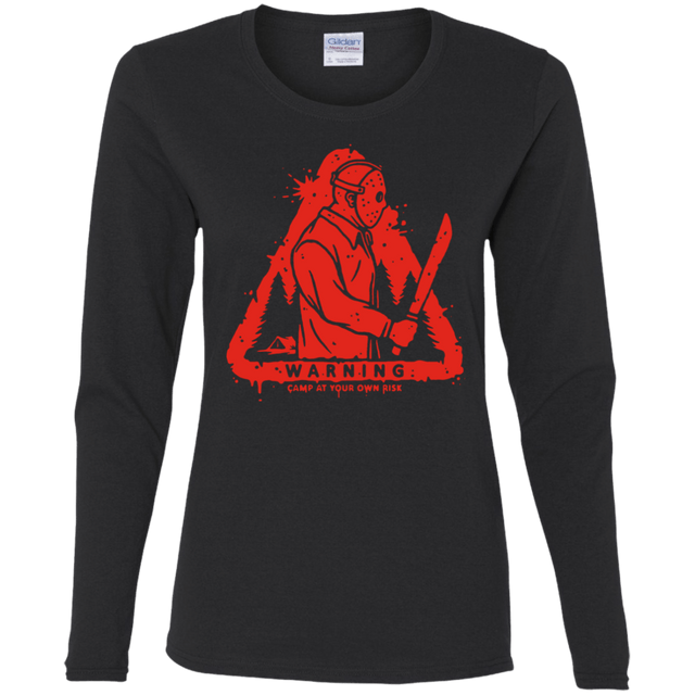 T-Shirts Black / S Camp at Your Own Risk Women's Long Sleeve T-Shirt