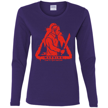 T-Shirts Purple / S Camp at Your Own Risk Women's Long Sleeve T-Shirt