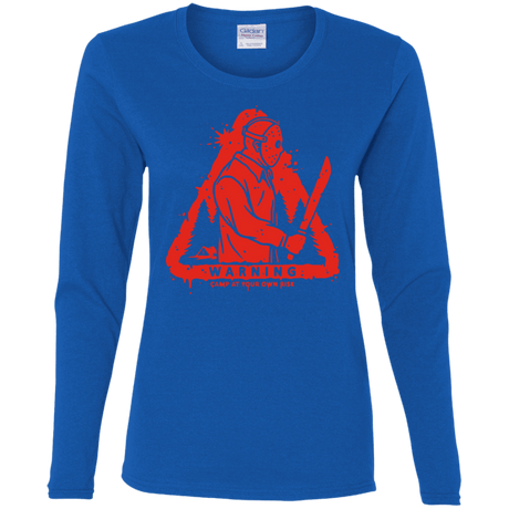 T-Shirts Royal / S Camp at Your Own Risk Women's Long Sleeve T-Shirt