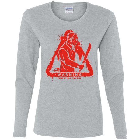 T-Shirts Sport Grey / S Camp at Your Own Risk Women's Long Sleeve T-Shirt