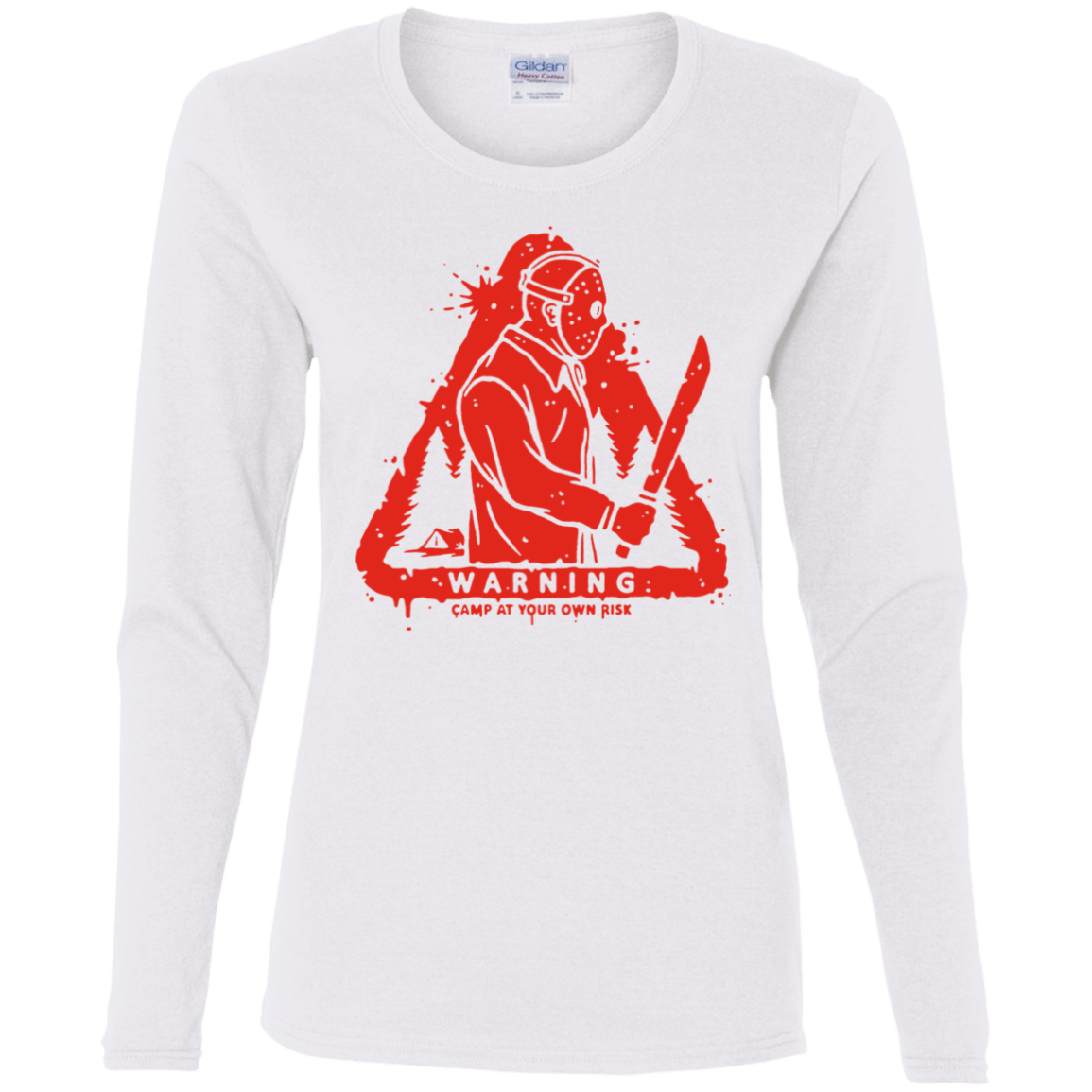 T-Shirts White / S Camp at Your Own Risk Women's Long Sleeve T-Shirt