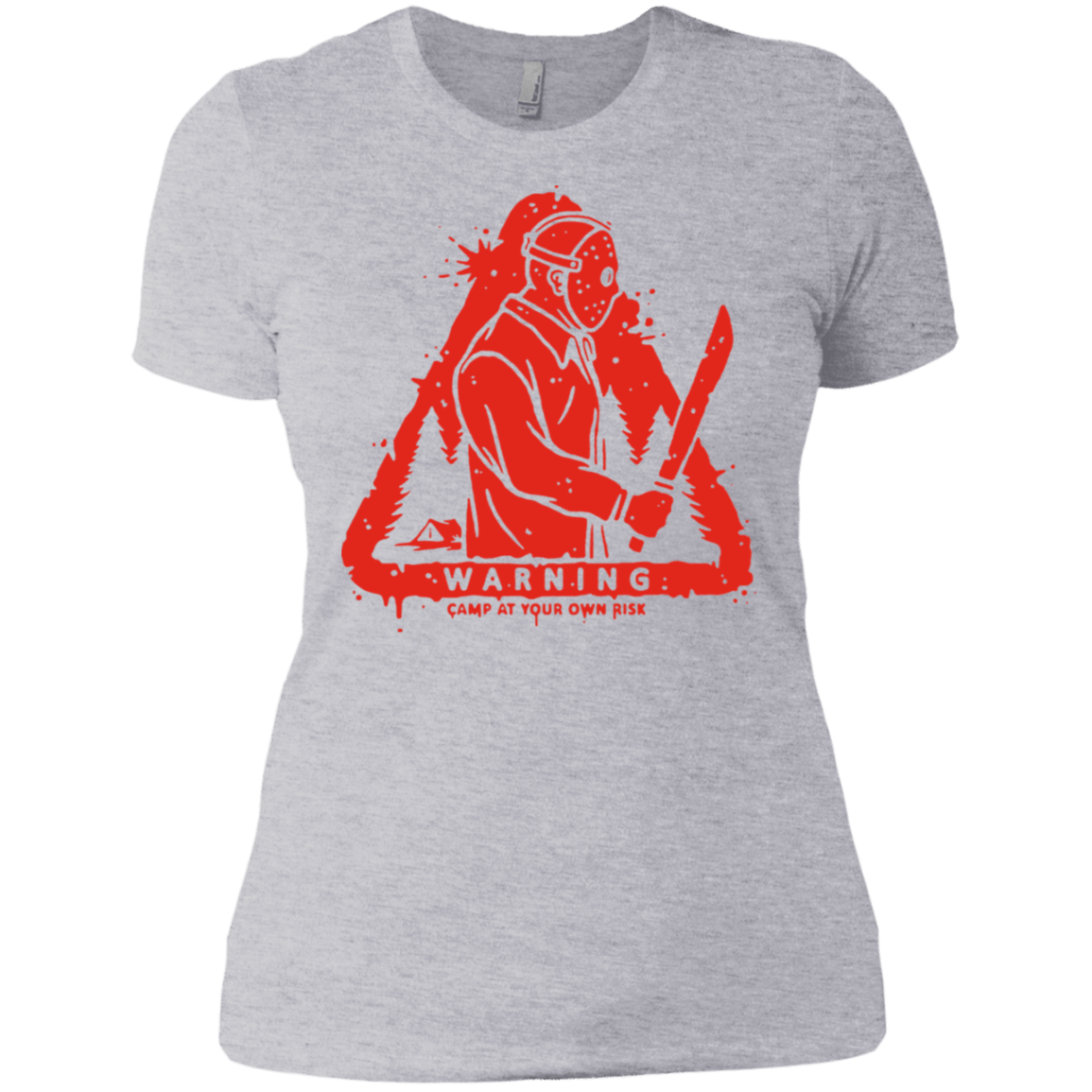 T-Shirts Heather Grey / X-Small Camp at Your Own Risk Women's Premium T-Shirt