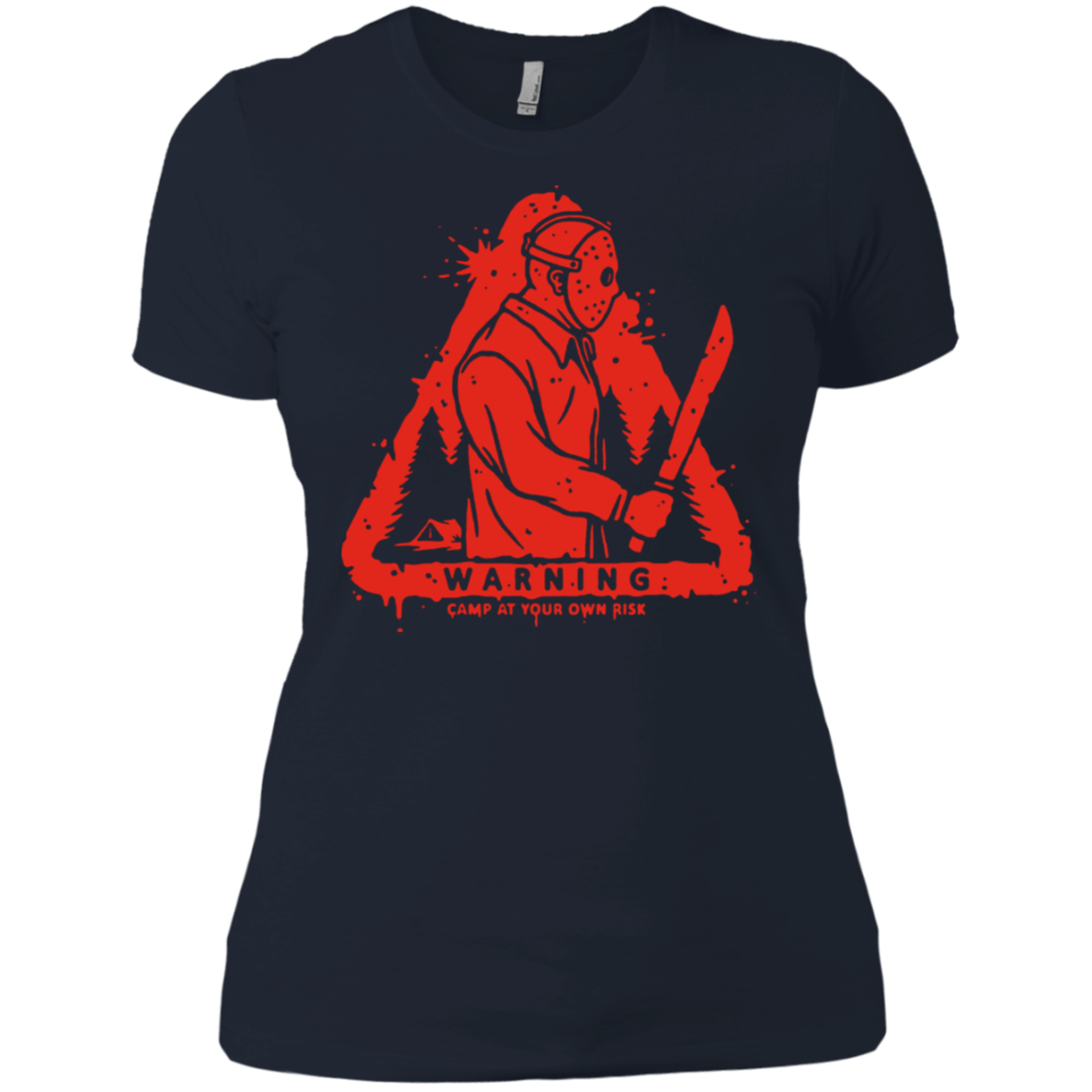 T-Shirts Midnight Navy / X-Small Camp at Your Own Risk Women's Premium T-Shirt