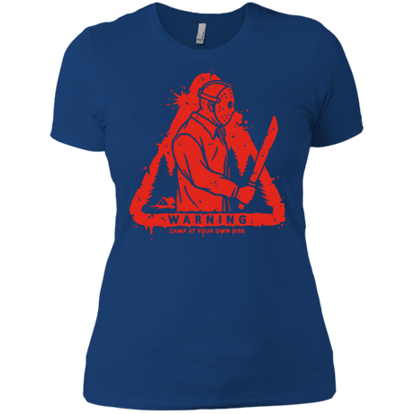 T-Shirts Royal / X-Small Camp at Your Own Risk Women's Premium T-Shirt