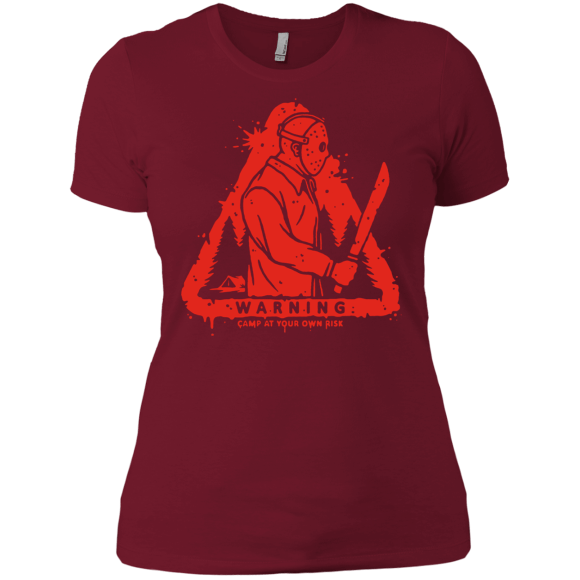 T-Shirts Scarlet / X-Small Camp at Your Own Risk Women's Premium T-Shirt