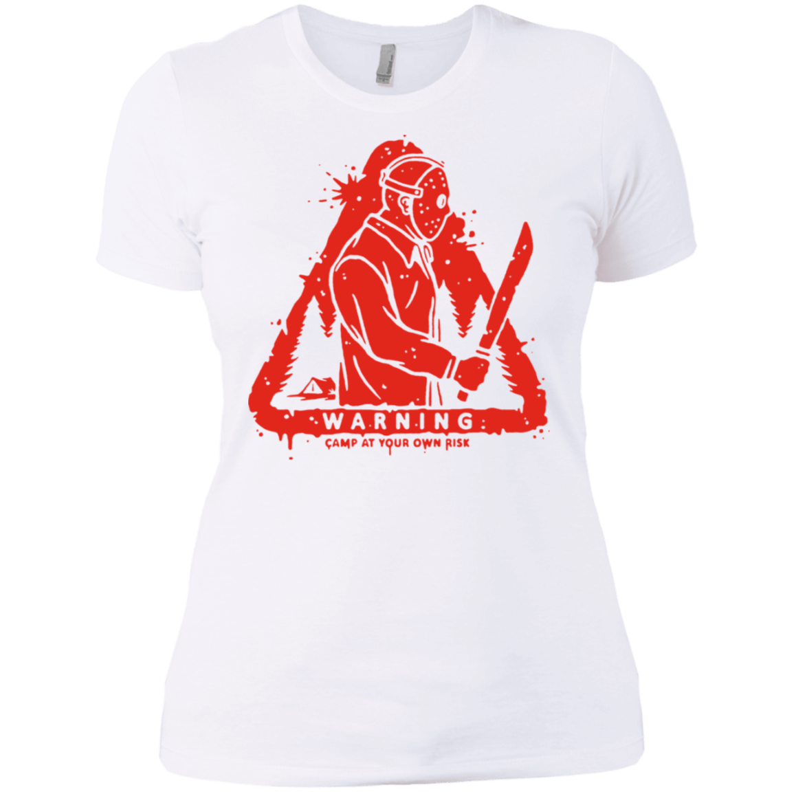 T-Shirts White / X-Small Camp at Your Own Risk Women's Premium T-Shirt