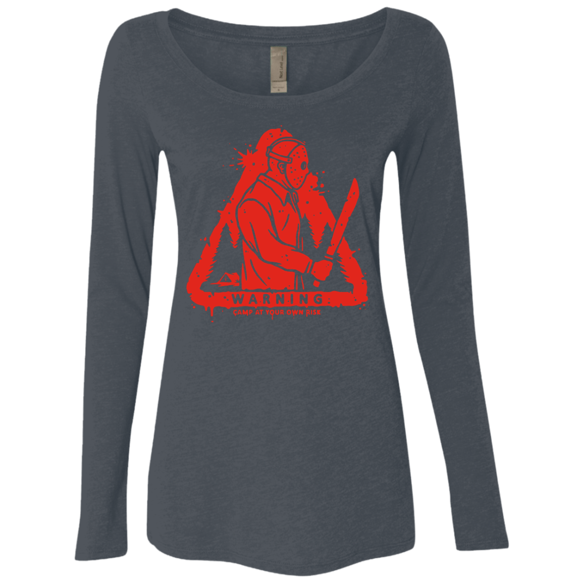 T-Shirts Vintage Navy / S Camp at Your Own Risk Women's Triblend Long Sleeve Shirt