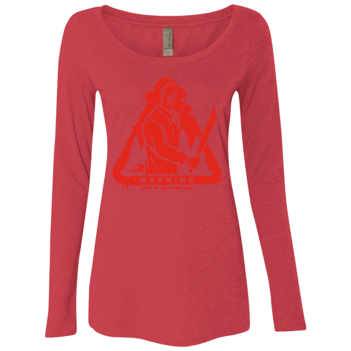 T-Shirts Vintage Red / S Camp at Your Own Risk Women's Triblend Long Sleeve Shirt