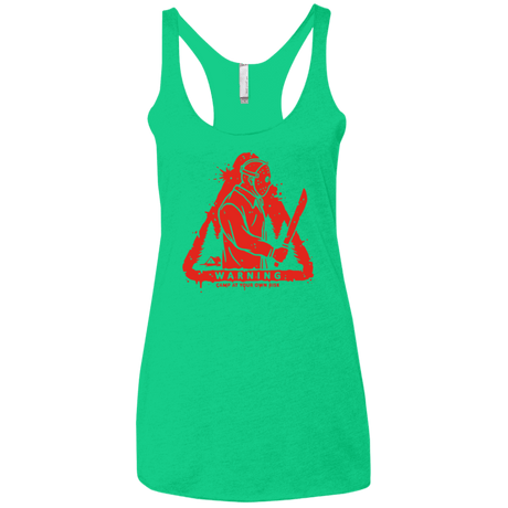 T-Shirts Envy / X-Small Camp at Your Own Risk Women's Triblend Racerback Tank