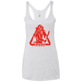 T-Shirts Heather White / X-Small Camp at Your Own Risk Women's Triblend Racerback Tank