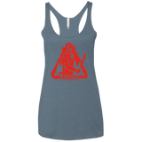 T-Shirts Indigo / X-Small Camp at Your Own Risk Women's Triblend Racerback Tank