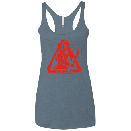 T-Shirts Indigo / X-Small Camp at Your Own Risk Women's Triblend Racerback Tank