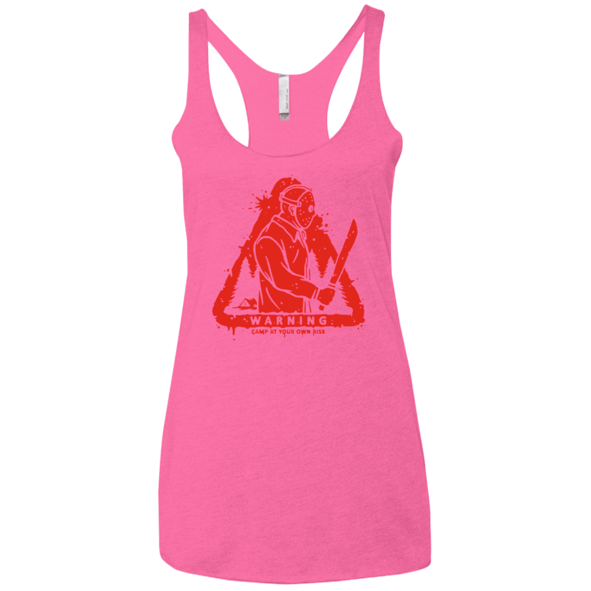 T-Shirts Vintage Pink / X-Small Camp at Your Own Risk Women's Triblend Racerback Tank