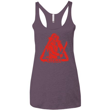 T-Shirts Vintage Purple / X-Small Camp at Your Own Risk Women's Triblend Racerback Tank