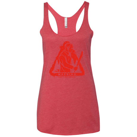 T-Shirts Vintage Red / X-Small Camp at Your Own Risk Women's Triblend Racerback Tank