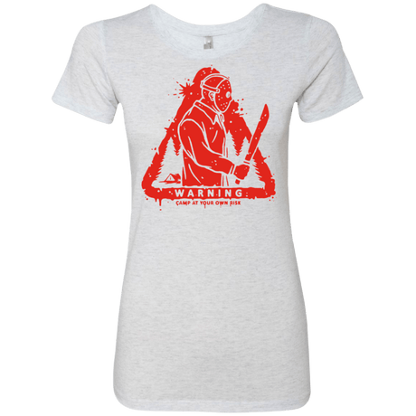 T-Shirts Heather White / S Camp at Your Own Risk Women's Triblend T-Shirt