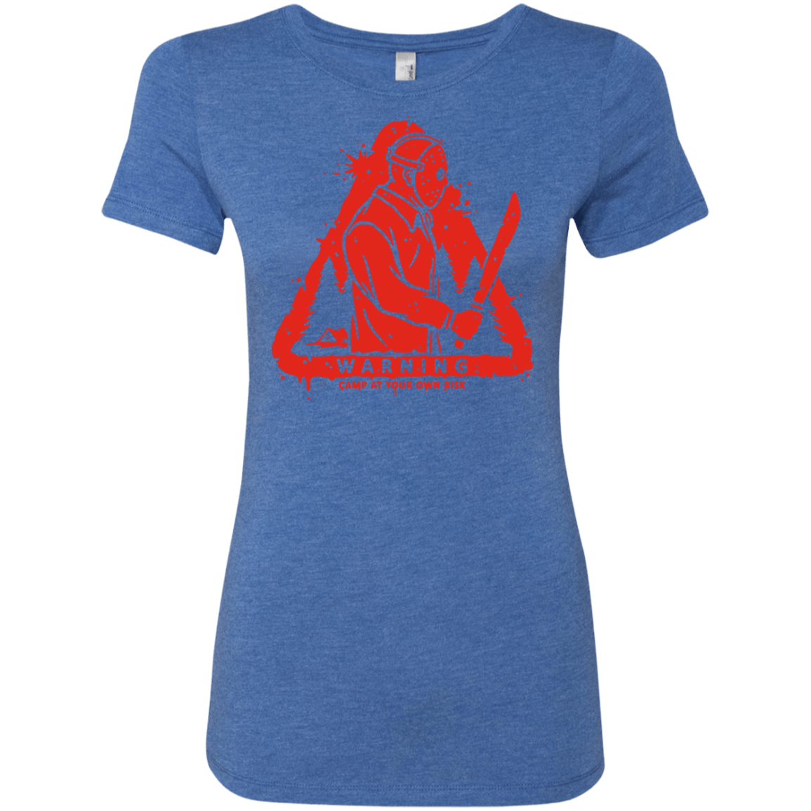 T-Shirts Vintage Royal / S Camp at Your Own Risk Women's Triblend T-Shirt