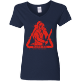 T-Shirts Navy / S Camp at Your Own Risk Women's V-Neck T-Shirt