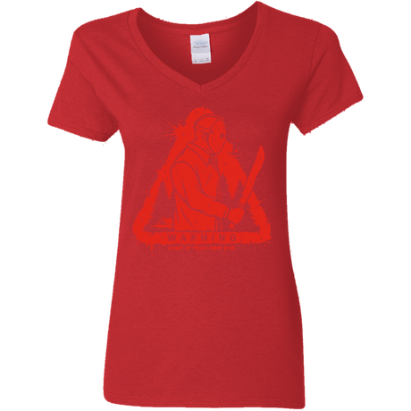 T-Shirts Red / S Camp at Your Own Risk Women's V-Neck T-Shirt