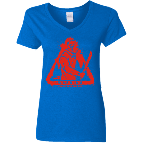 T-Shirts Royal / S Camp at Your Own Risk Women's V-Neck T-Shirt