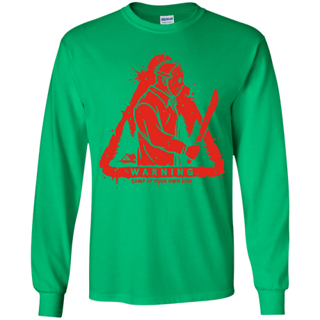 T-Shirts Irish Green / YS Camp at Your Own Risk Youth Long Sleeve T-Shirt