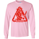 T-Shirts Light Pink / YS Camp at Your Own Risk Youth Long Sleeve T-Shirt
