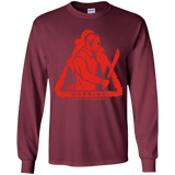 T-Shirts Maroon / YS Camp at Your Own Risk Youth Long Sleeve T-Shirt
